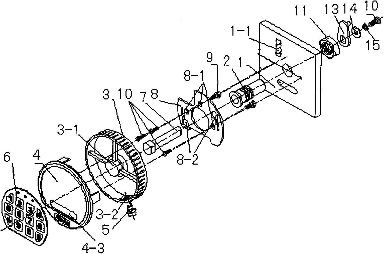 Multifunctional electronic coded lock operating panel