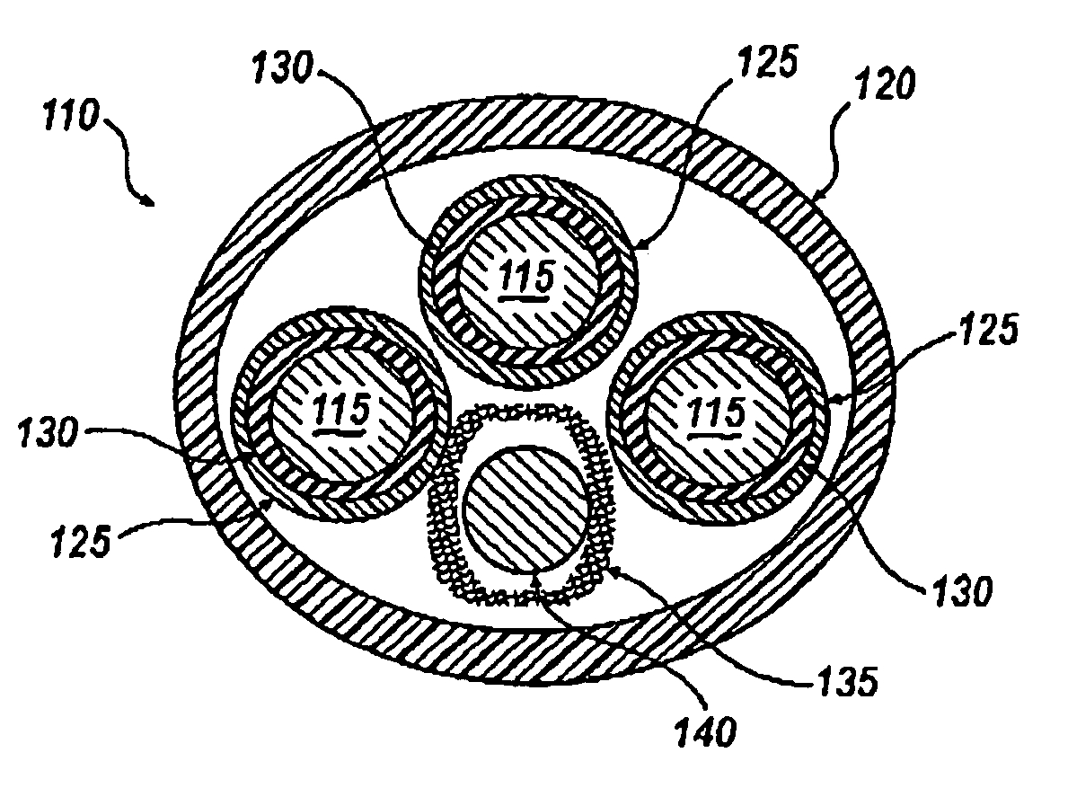 Non-lead jacket for non-metallic sheathed electrical cable