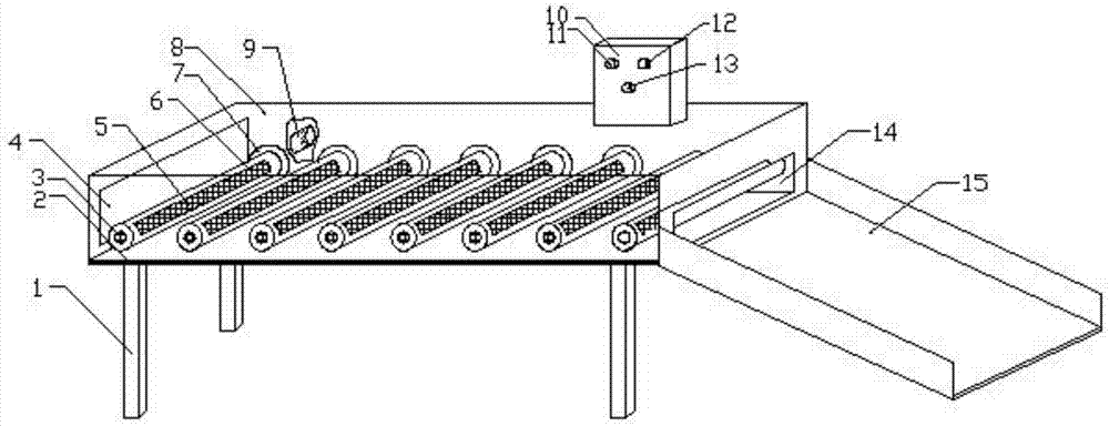 Large conveying device for marine floating refuse