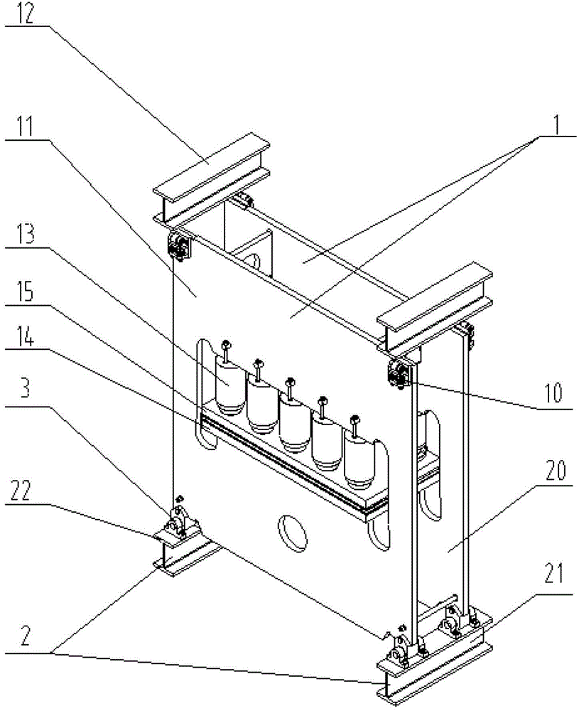 Continuous press frame assembly and continuous press