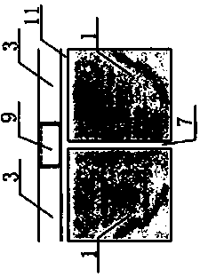 Installation and leveling method of external thermal insulation cement decorative panel with concave edge hidden key joint