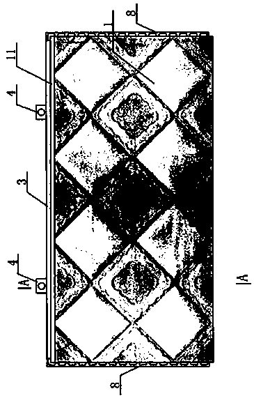 Installation and leveling method of external thermal insulation cement decorative panel with concave edge hidden key joint