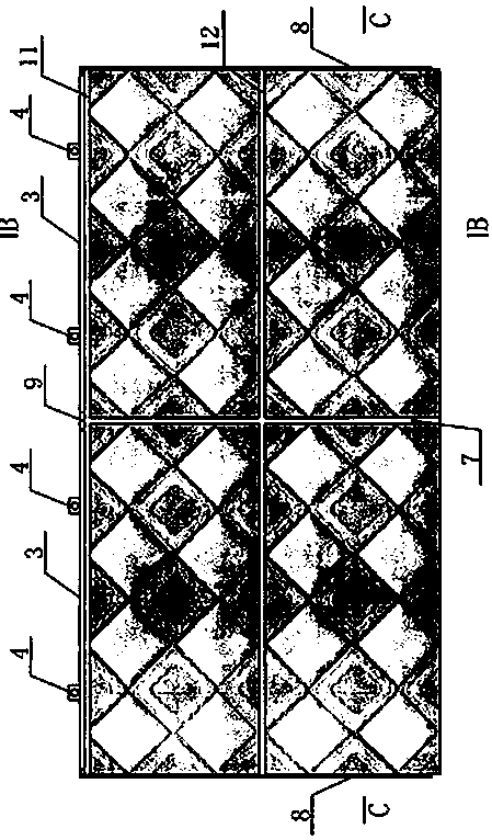 Installation and leveling method of external thermal insulation cement decorative panel with concave edge hidden key joint