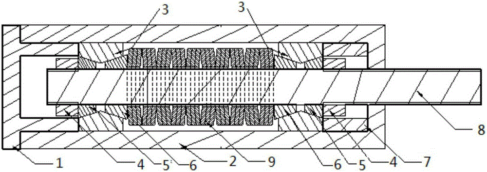 A centering friction shock absorber for pillar electrical equipment