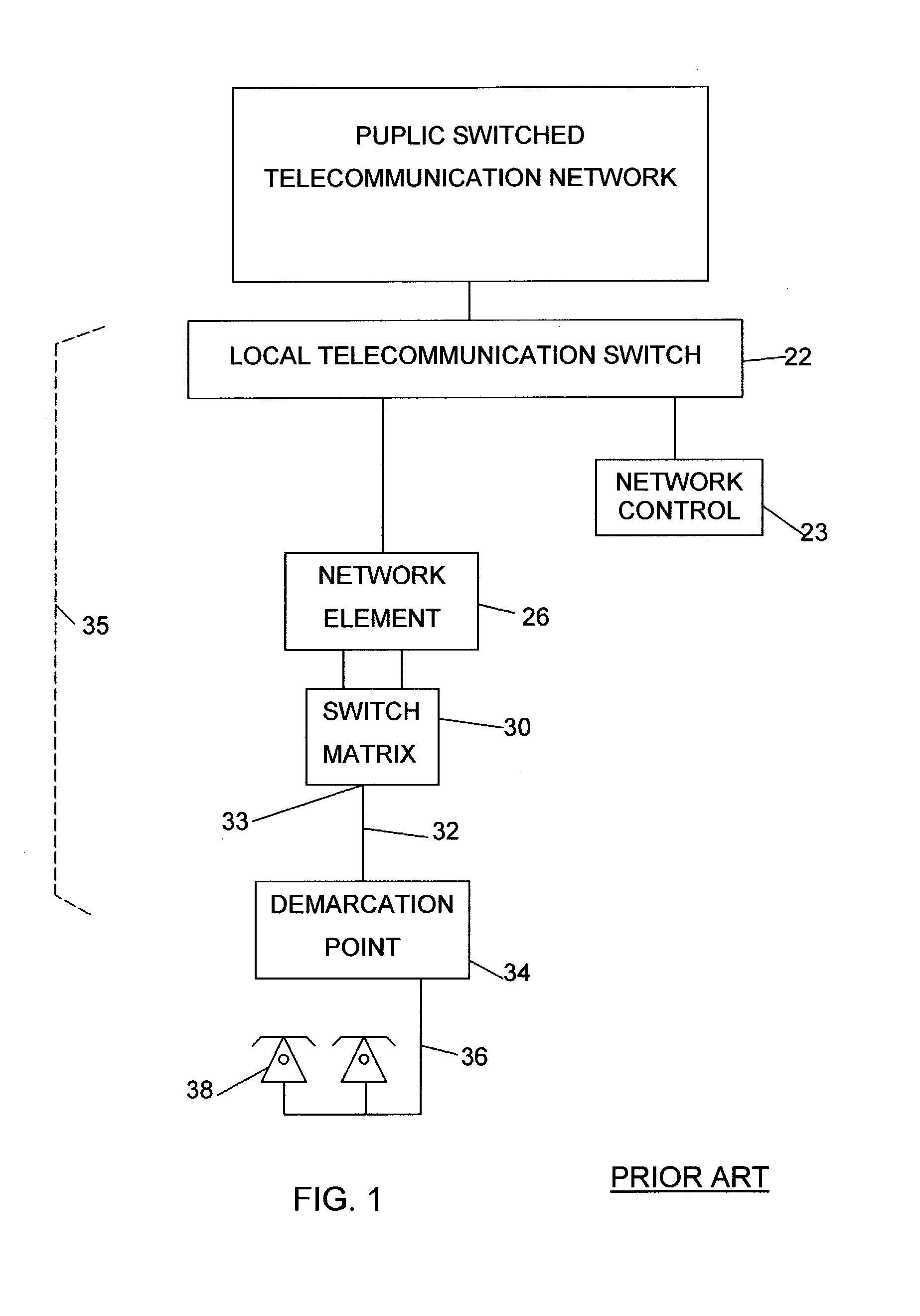 Automatic telephone line switch