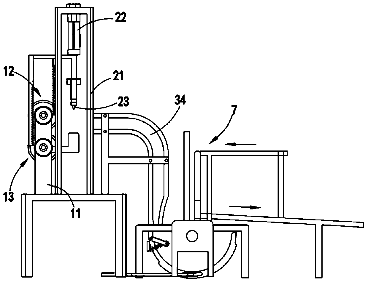 Textile warp knitting production equipment and textile warp knitting production method