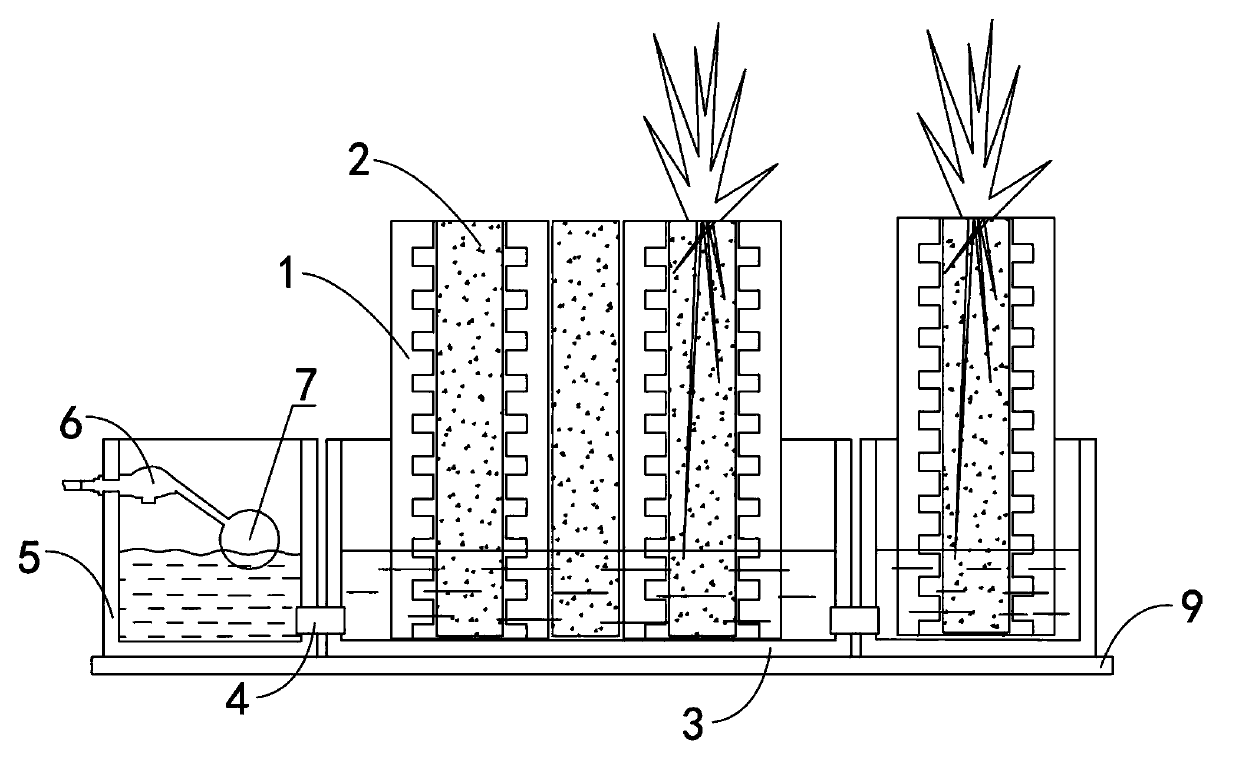 Full-automatic moisturizing ventilation slotted hole soilless cultivation system