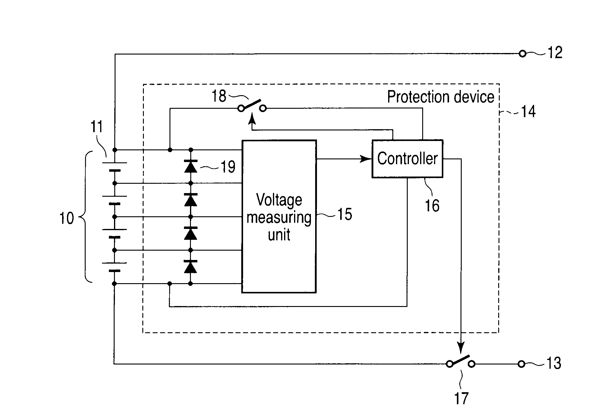 Assembled battery system and assembled battery protection device