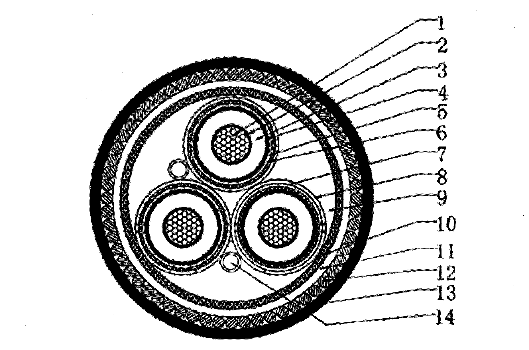 Photoelectric composite submarine cable