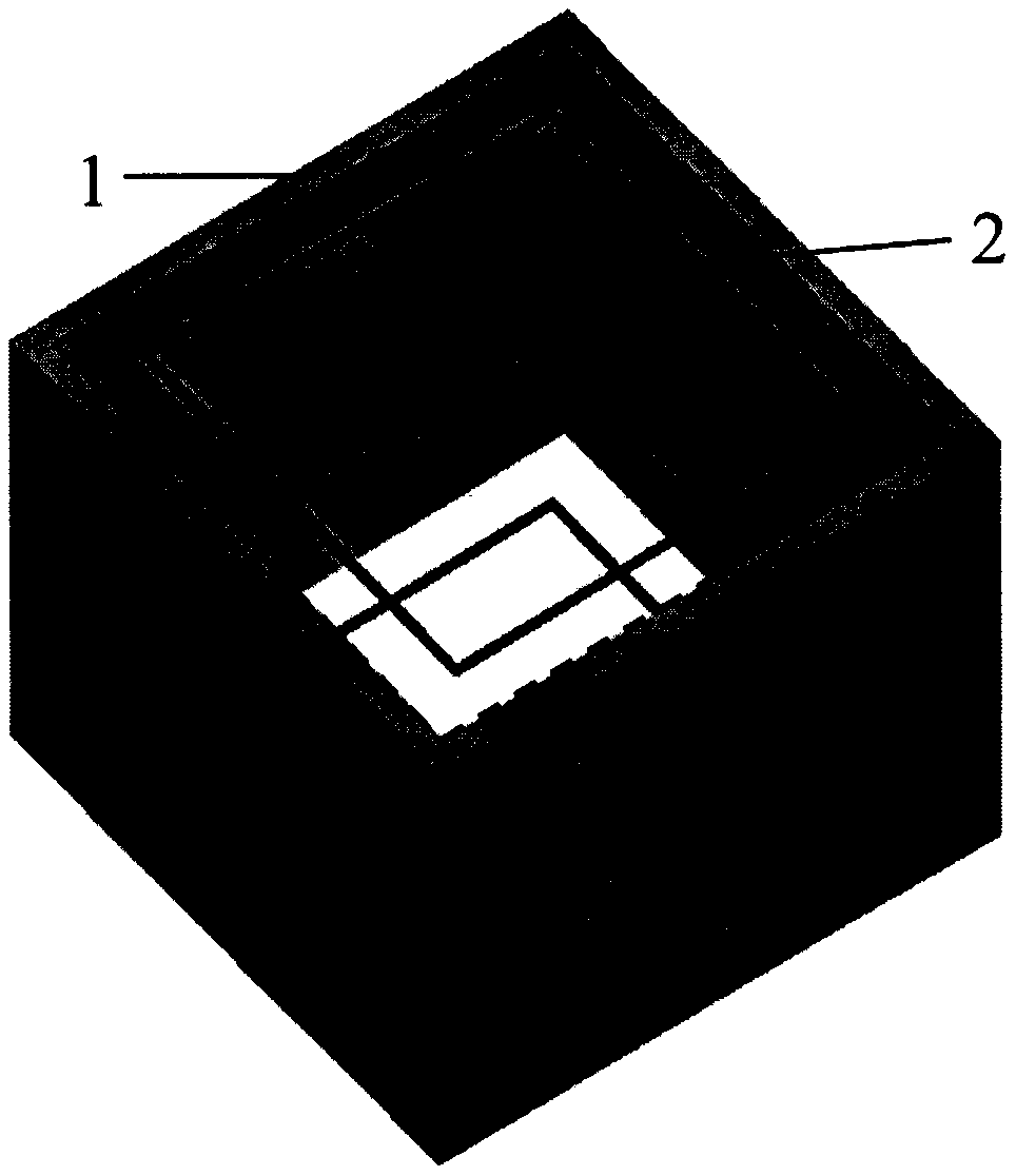 Dual-polarization three-order band-pass three-dimensional frequency selective surface