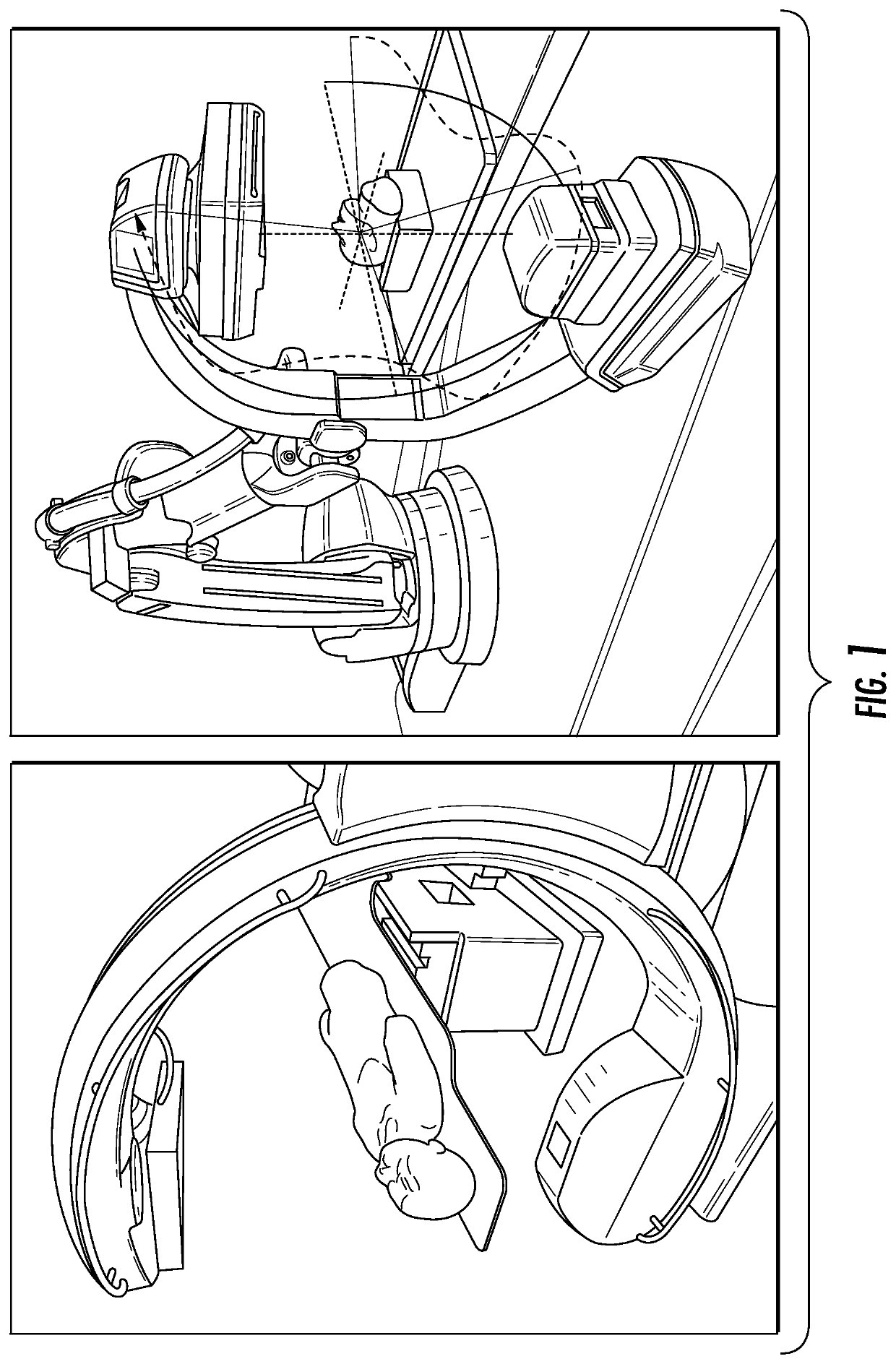 Self-calibrating projection geometry for volumetric image reconstruction