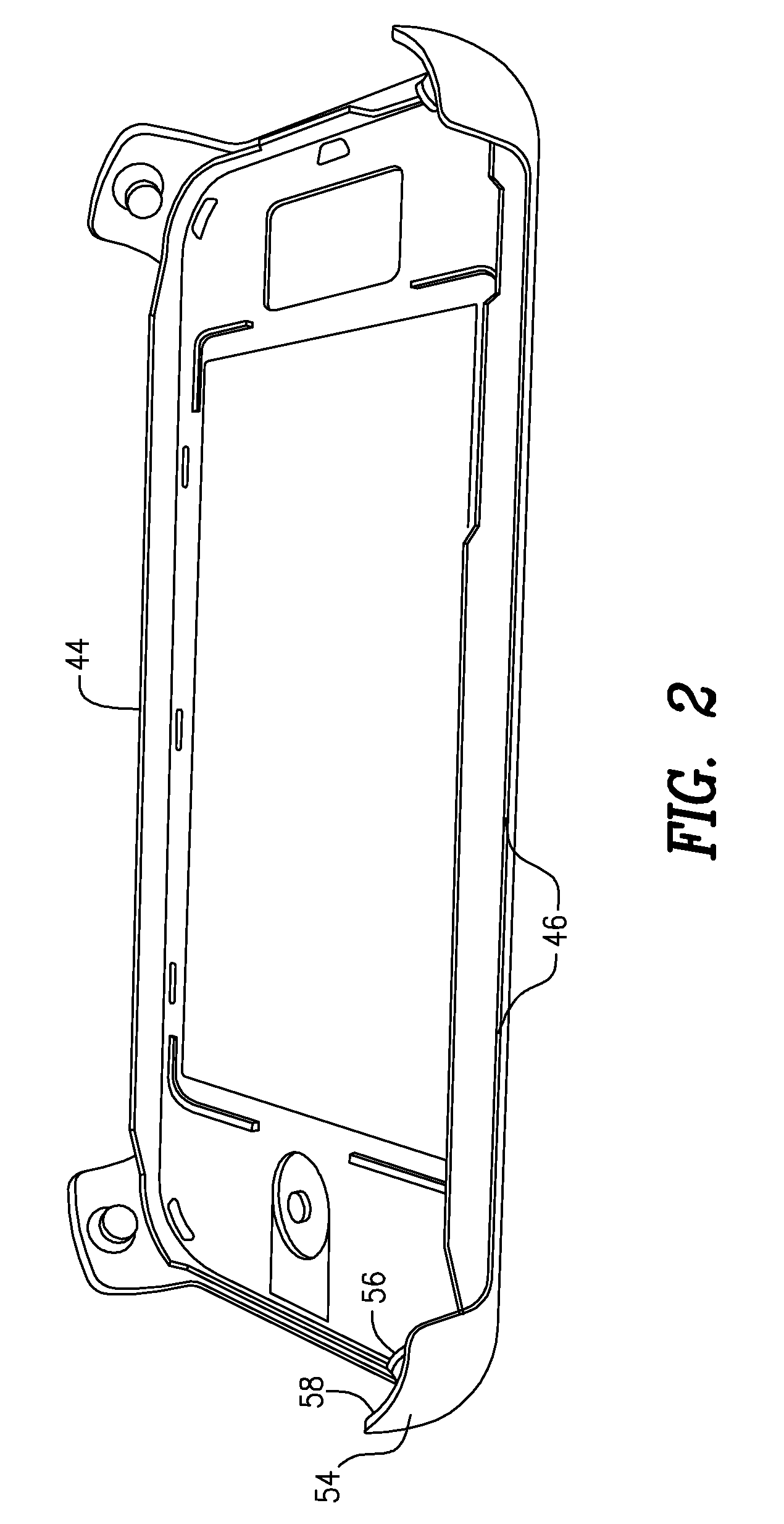 Mobile device case having tension elements