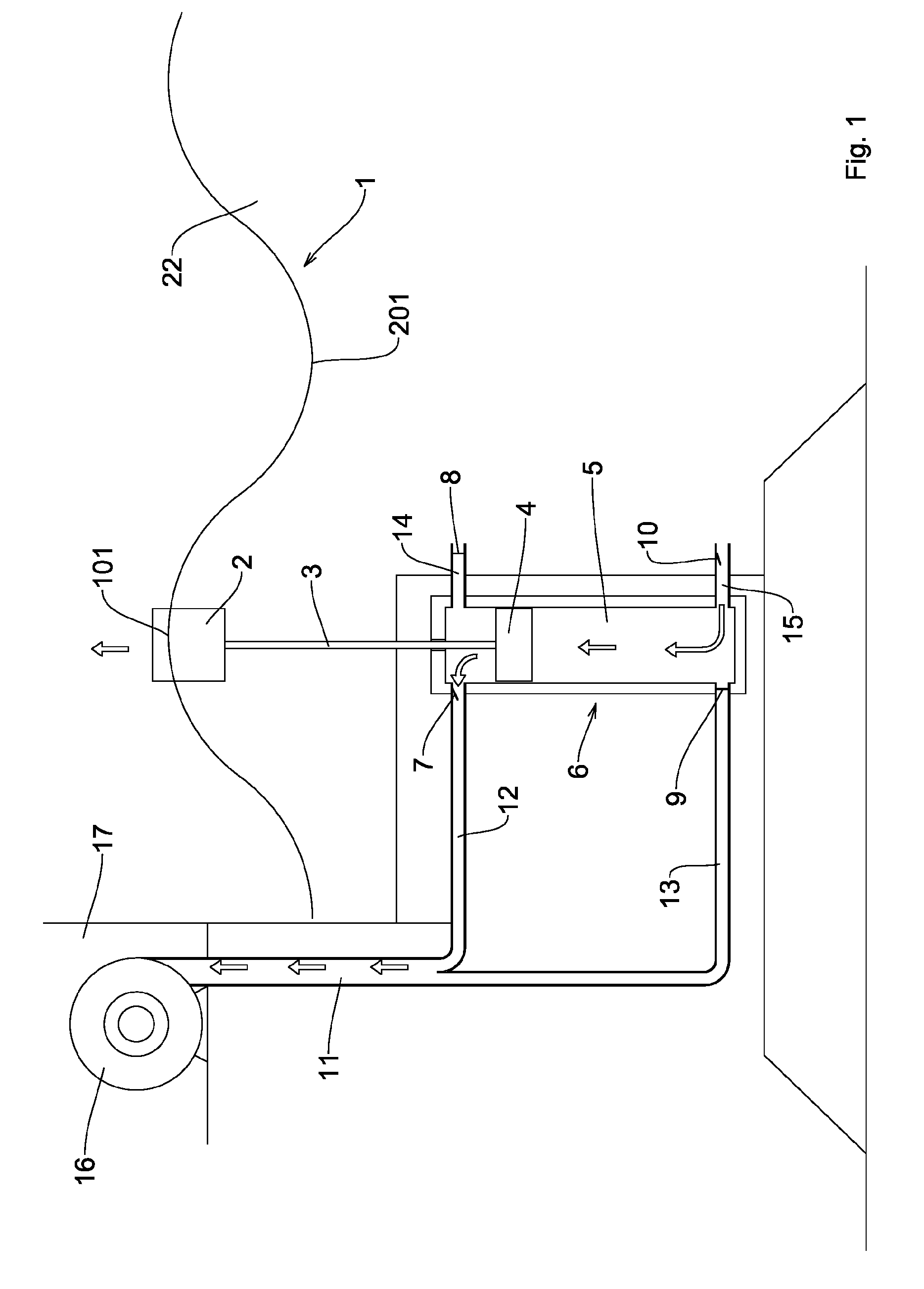 Plant for the production of electric power from the movement of waves