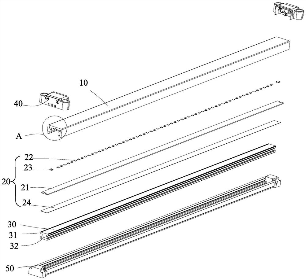 Anti-explosion light source assembly of LED lamp