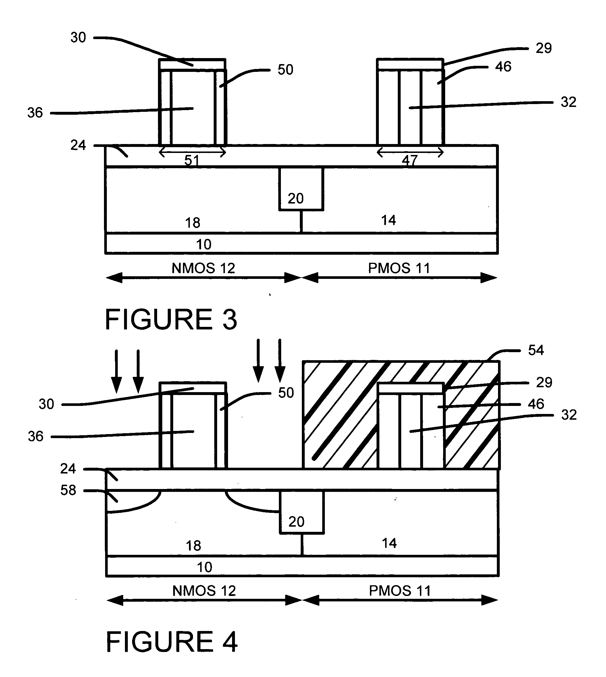 Selective oxide trimming to improve metal T-gate transistor