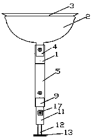 A frost wiping device for automobile