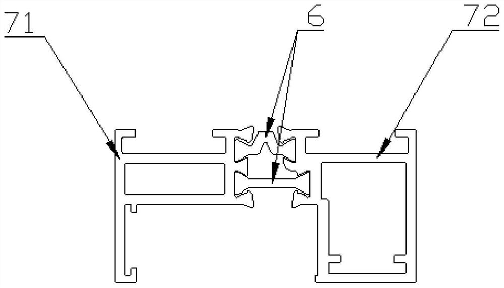 Strip penetrating packaging combination line as well as tooth punching and strip penetrating method