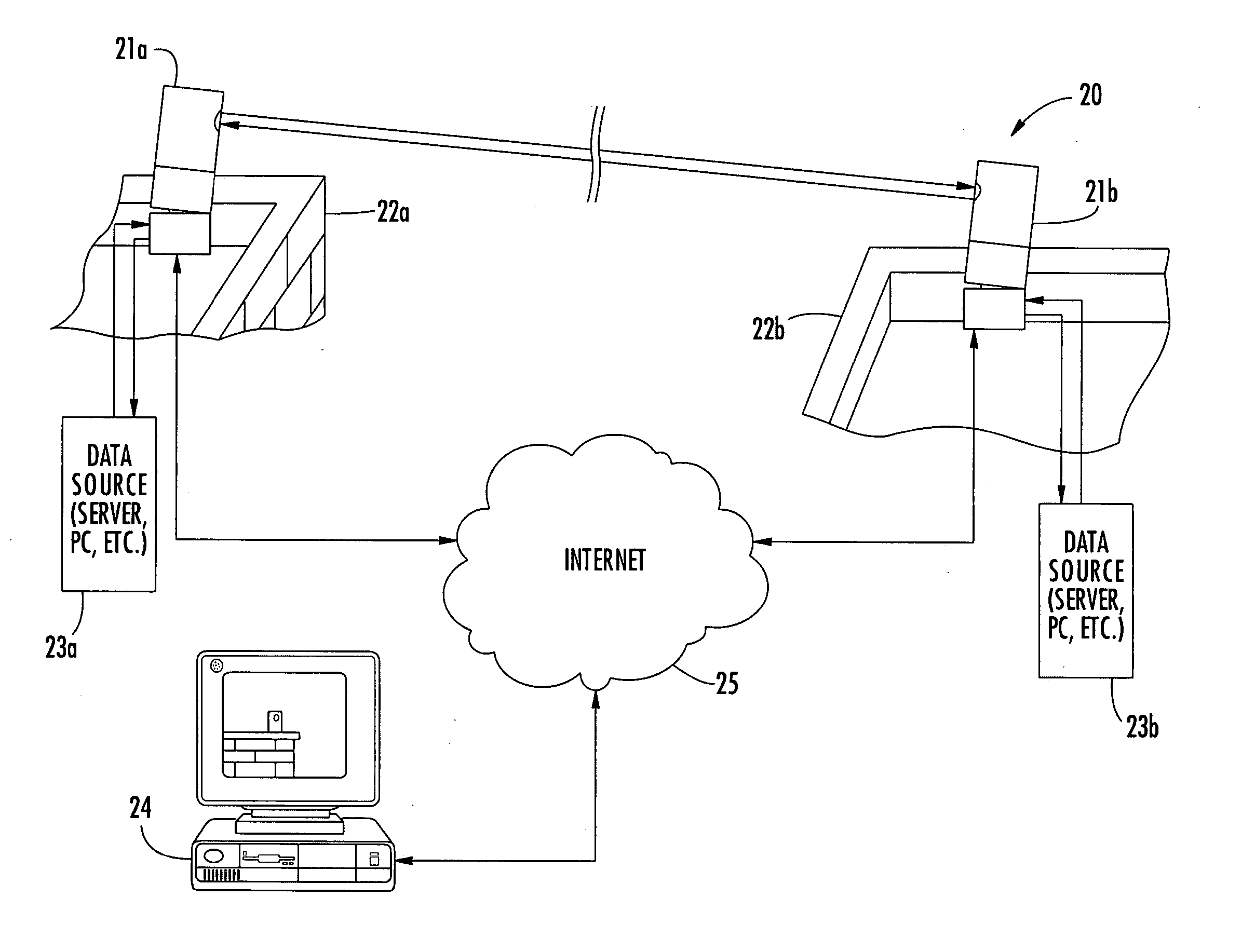 Modular free space optical (FSO) device and related methods