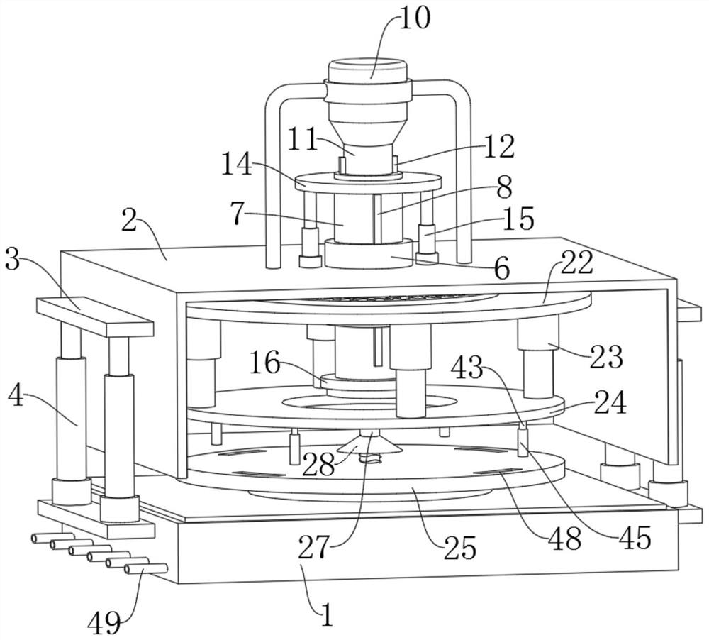 Polishing device for new energy automobile manufacturing