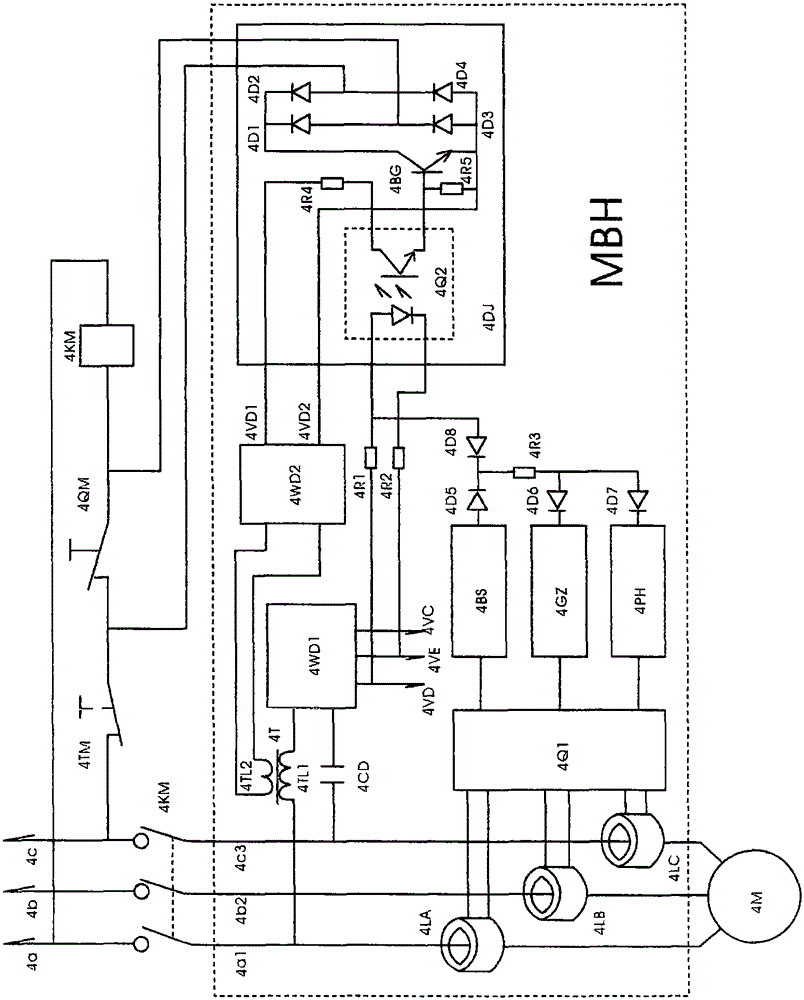 Protector power supply isolation contactless relay