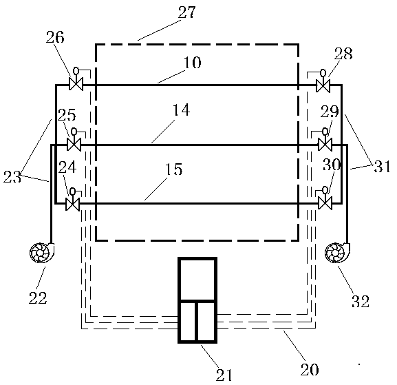 Biological treatment system for urban domestic sludge