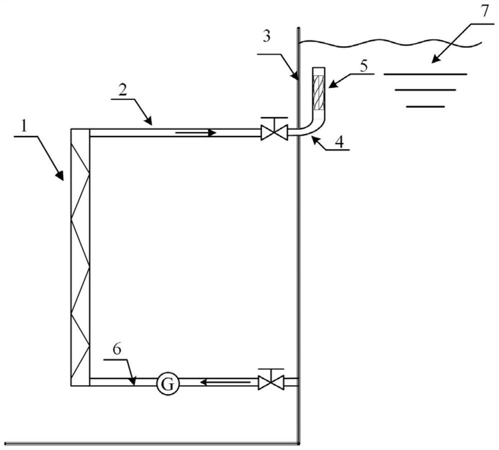 Passive safety system for eliminating water hammer induced by steam condensation