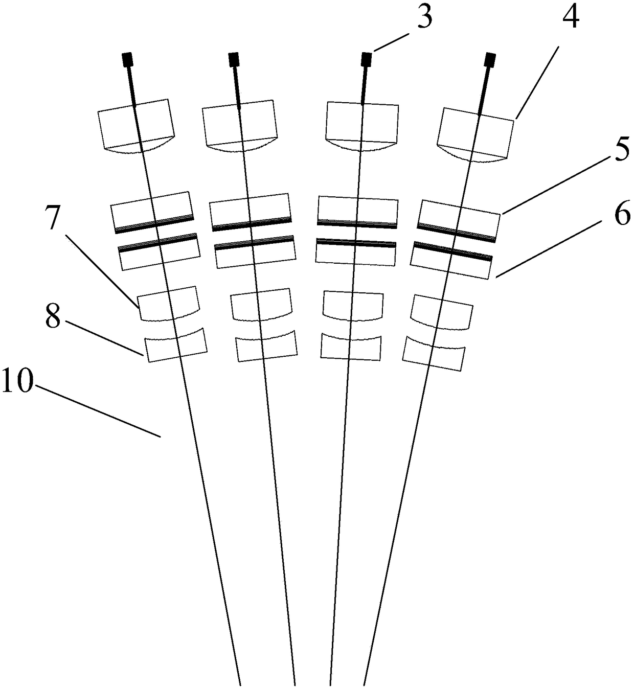 Laser output system and welding method for simultaneously welding multiple intensive points