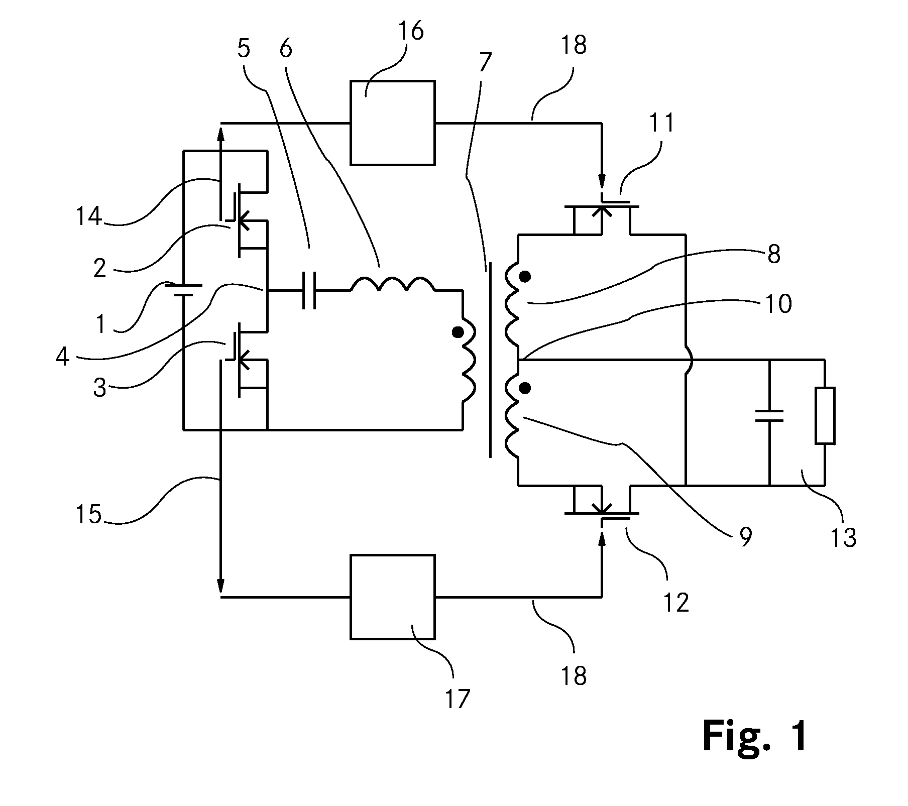 Multiple use of a current transformer