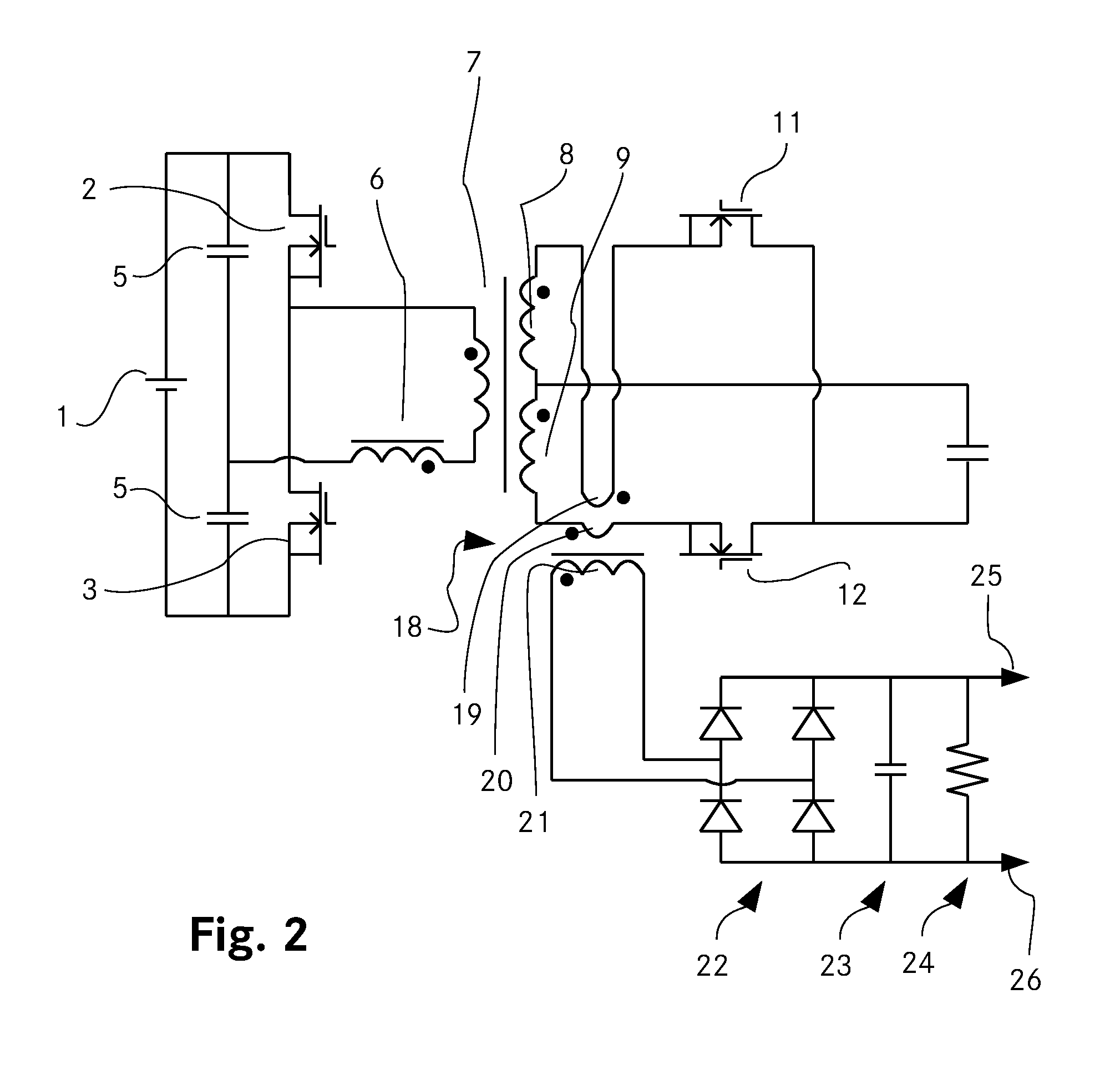 Multiple use of a current transformer