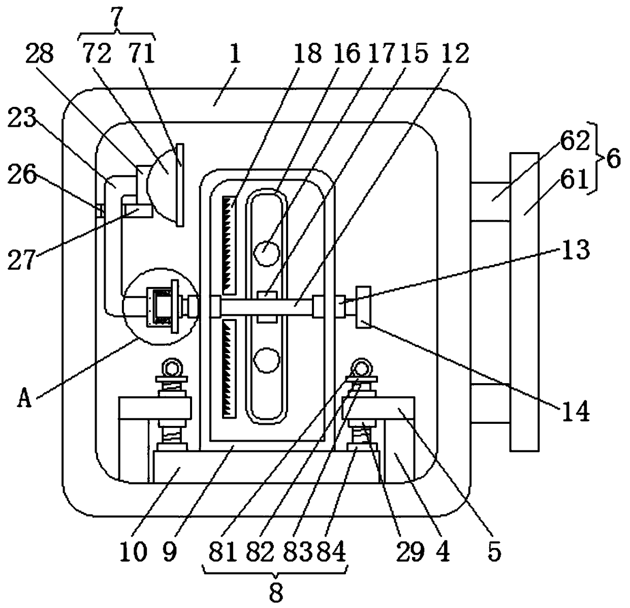 Convenience-type vital capacity training device for respiratory medicine department