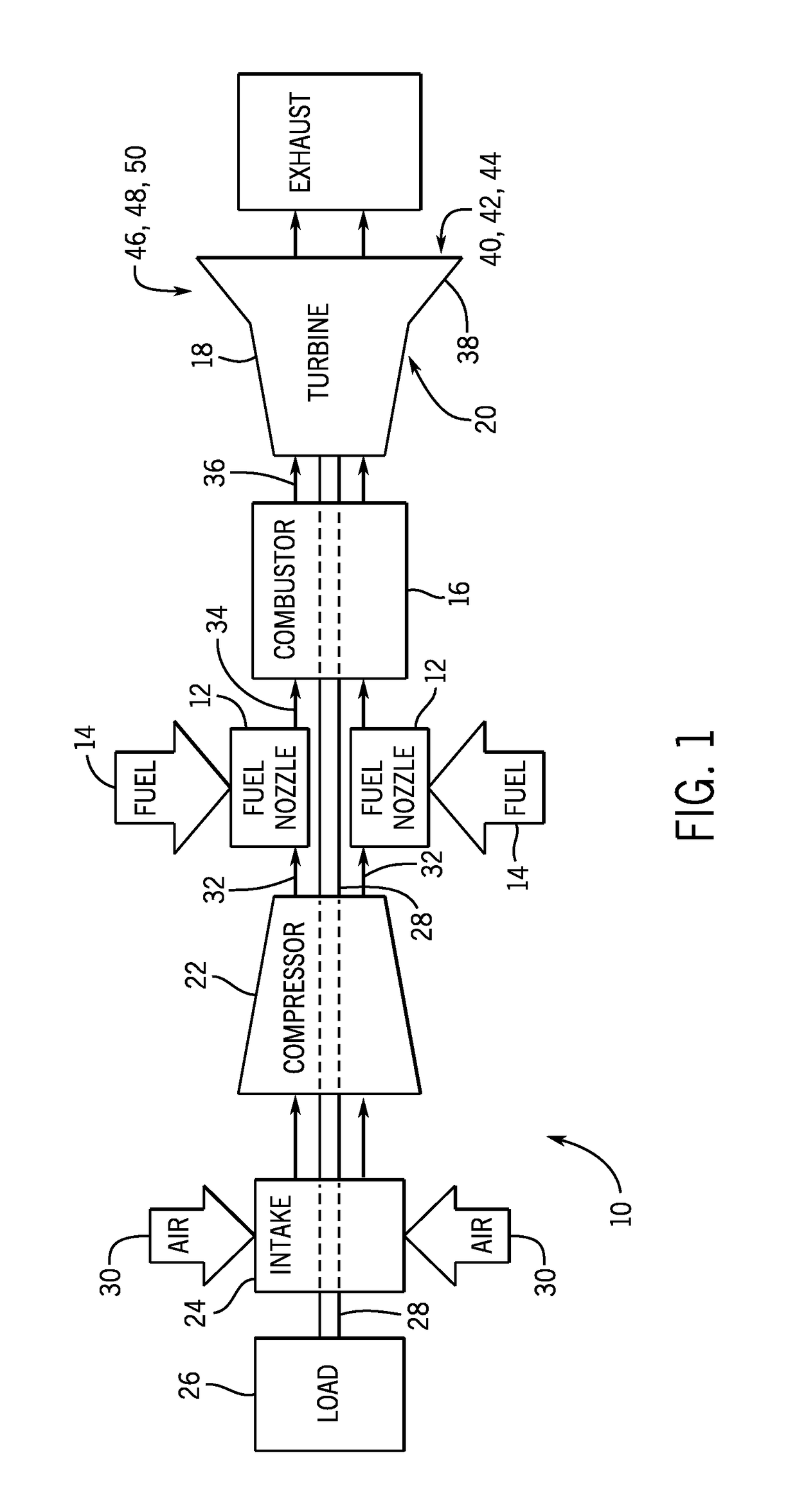 System of supporting turbine diffuser