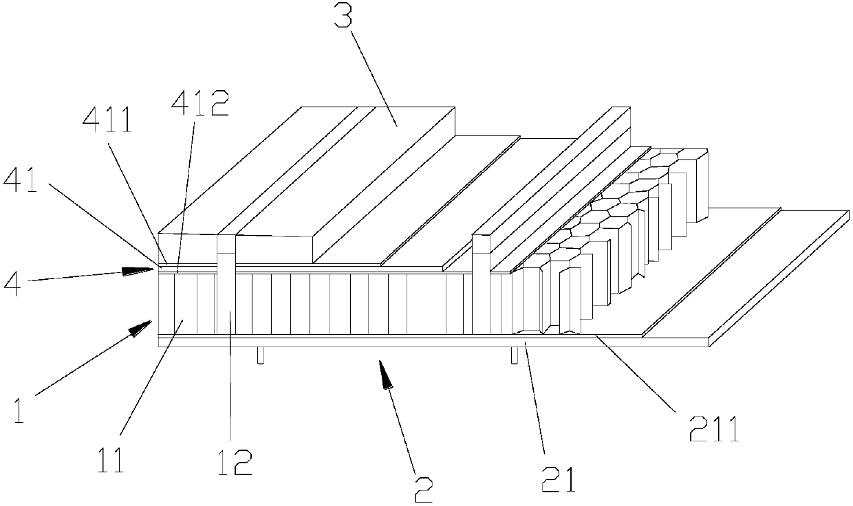 Wear-resistant and durable stone honeycomb aluminum plate