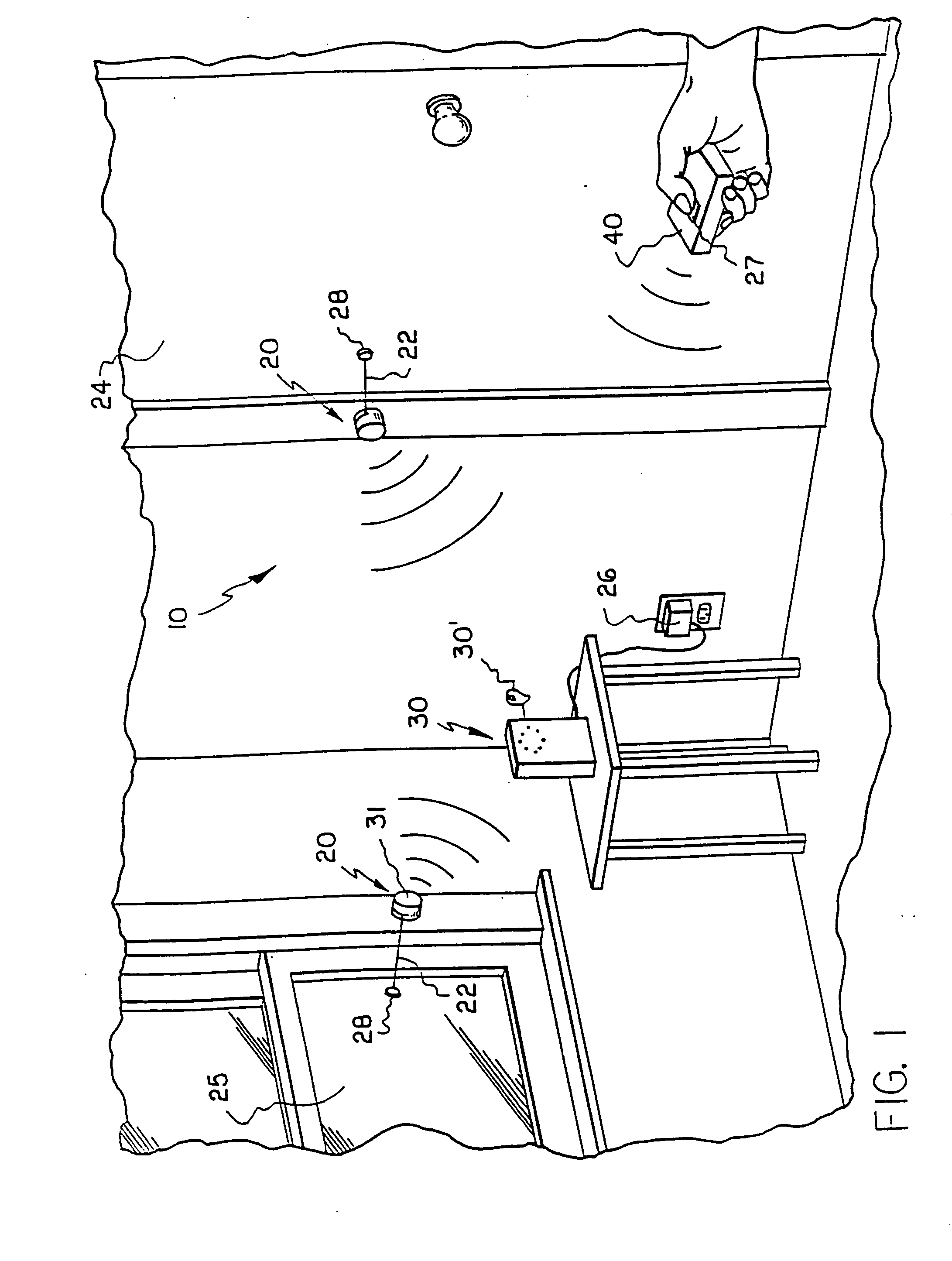 Portable motion detector and alarm system and method