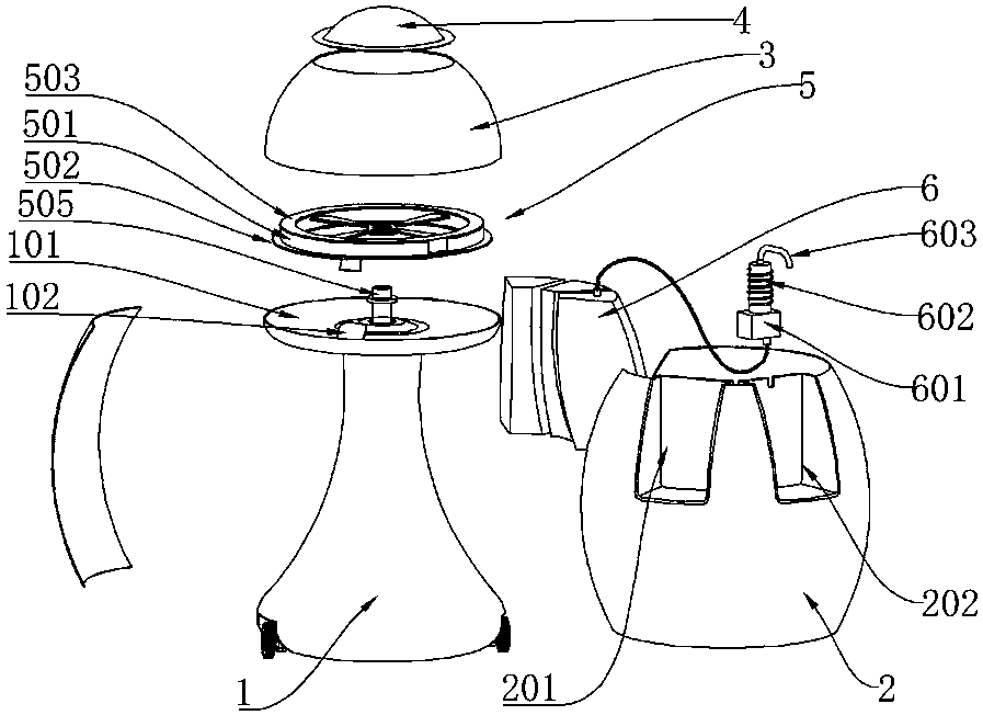 Intelligent medicine supply robot for old men and medicine supply method