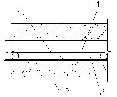 Post-planting installation method for rubber waterstop