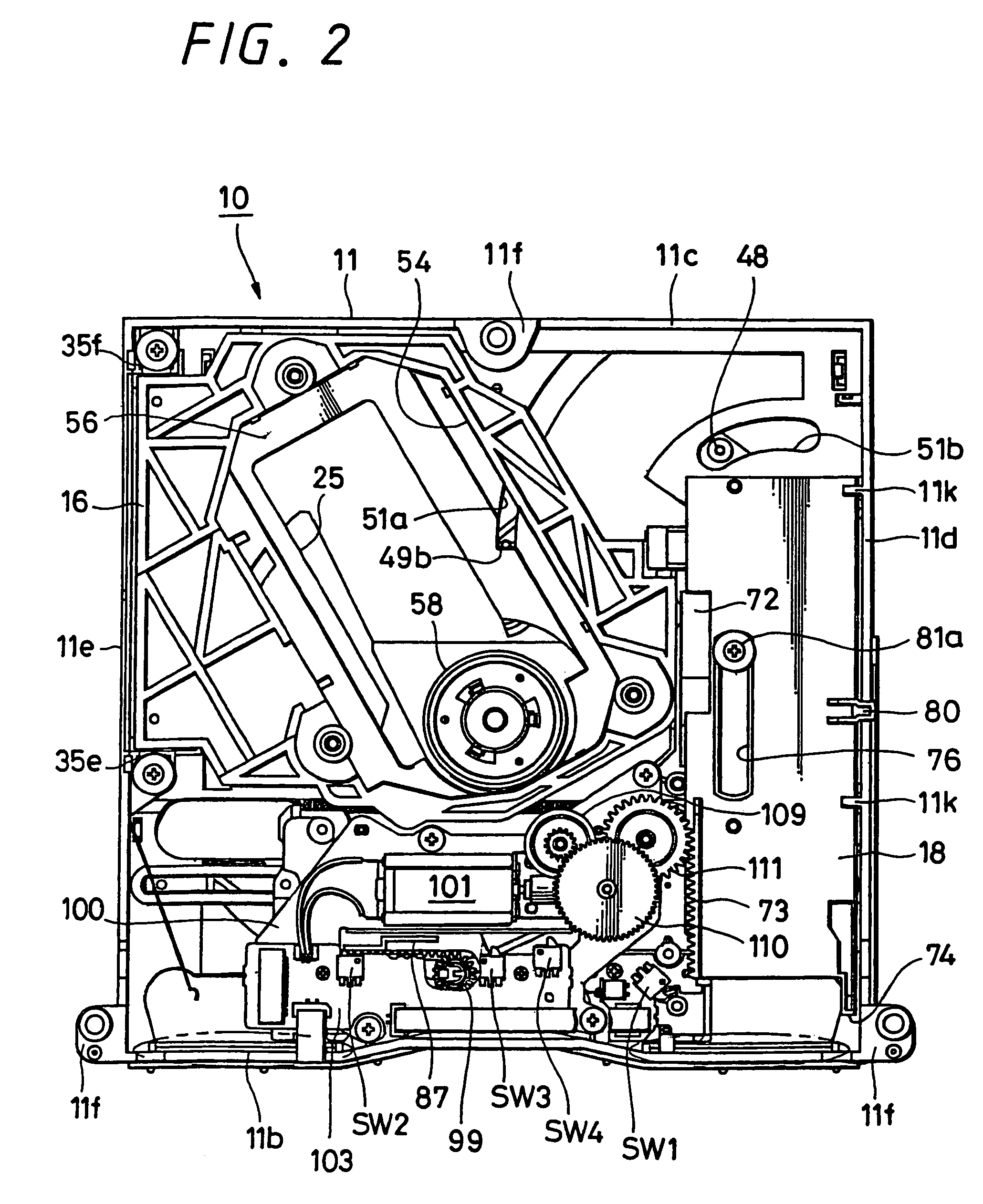 Disk recording and/or reproducing apparatus