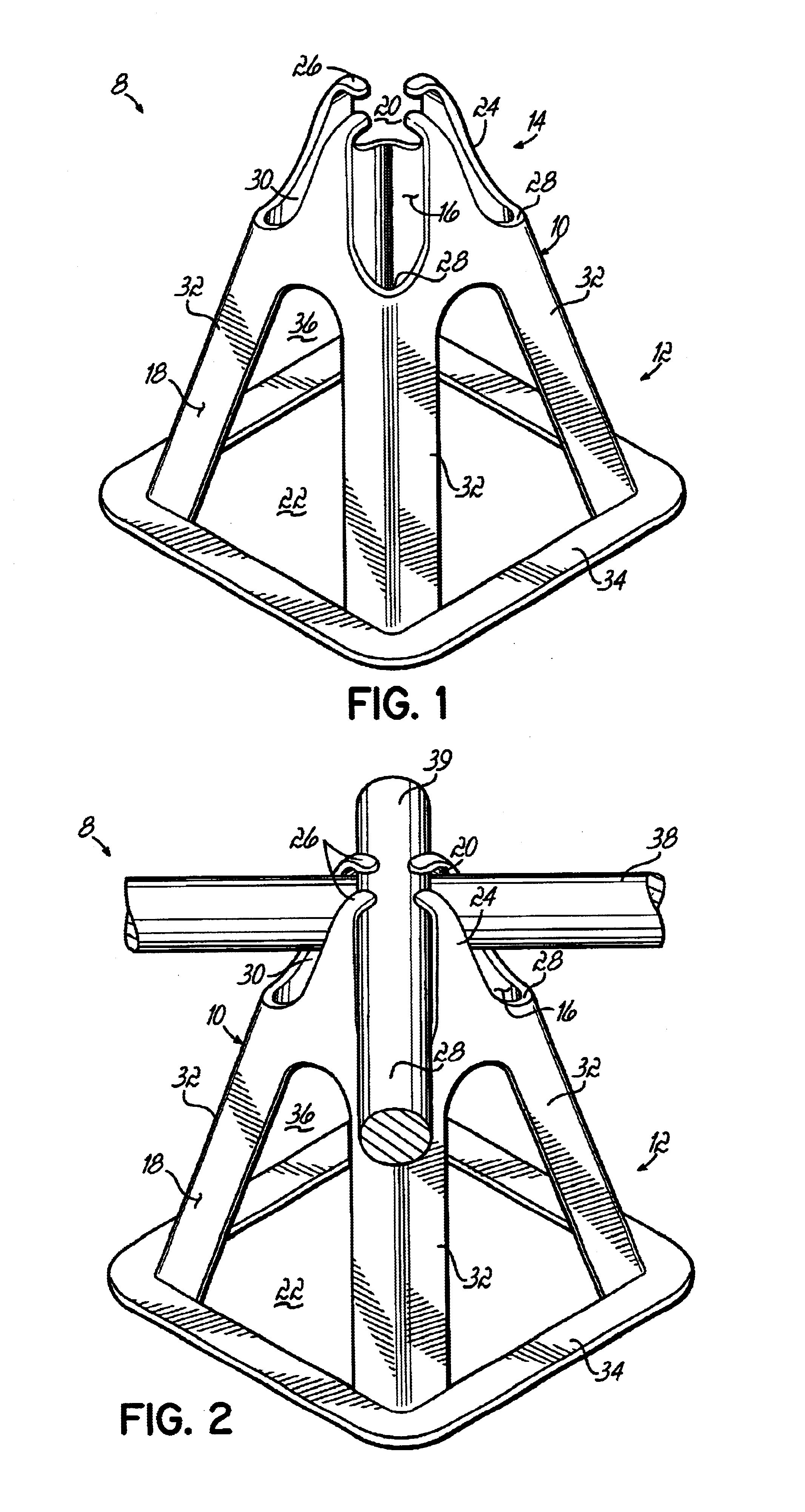 Post-tension intersection chair