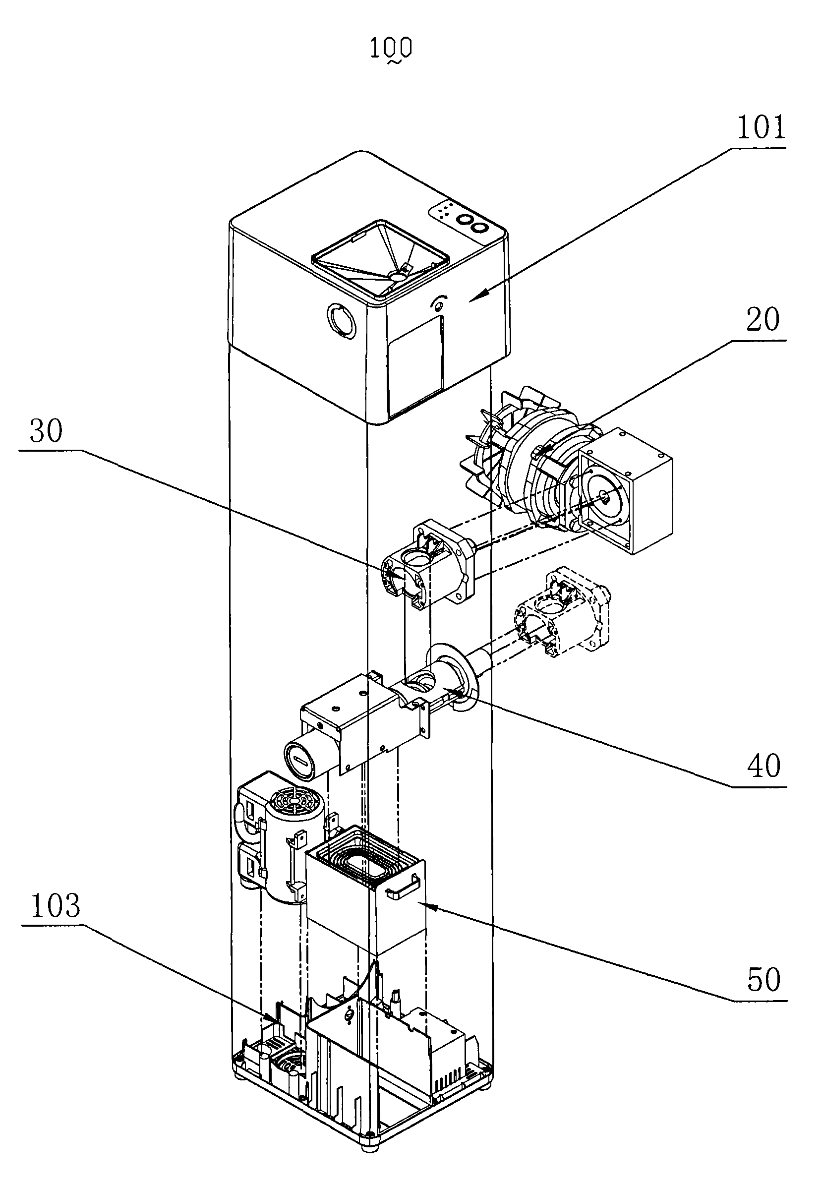 Fine filtration type domestic oil press and oil filtering method for domestic oil press