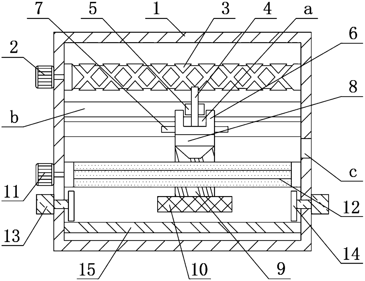 Powder flatly-sweeping device of 3D printer