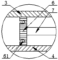 A copper furnace harmful waste gas purification device