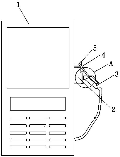 A waterproof charging pile with strong stability