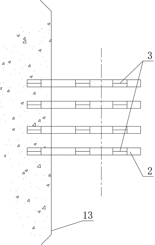 Installing method for articulated gate shoe embedded parts of arc-shaped gate