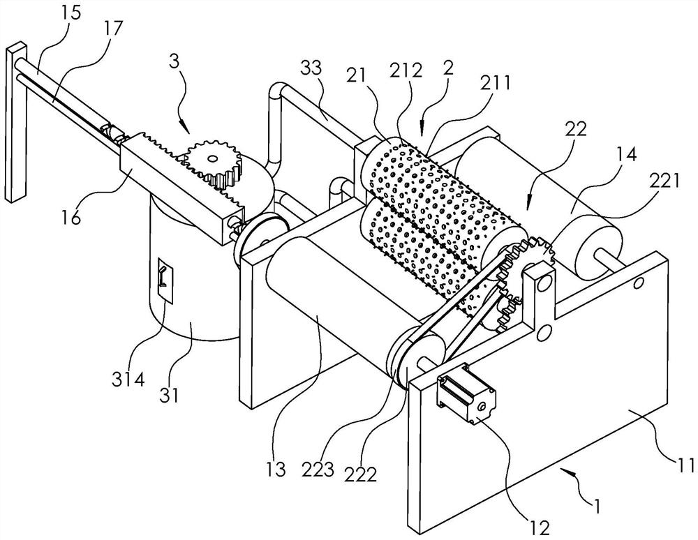 A compound machine dust removal device and its process