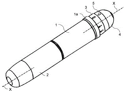 Device for automatic injection of two doses of medicine