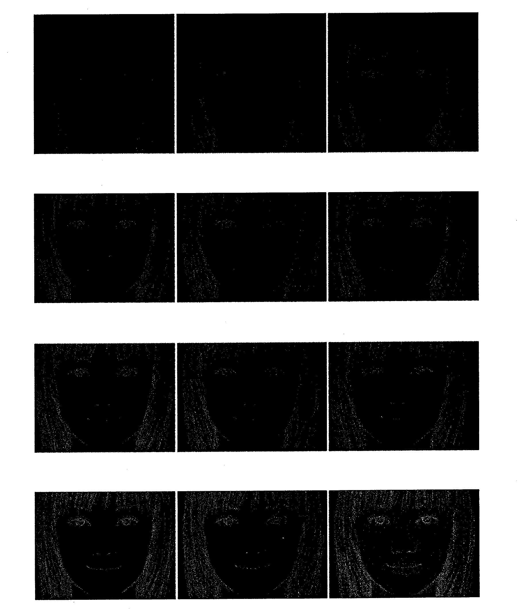 Detecting method and detecting system for positions of face parts