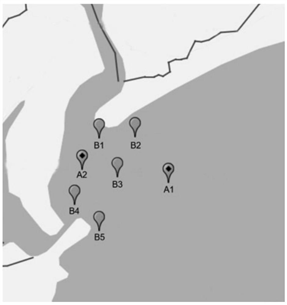 Water body monitoring point optimization method based on hypothesis testing method