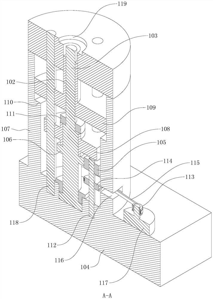 Forming and pressing device for magnetic core production