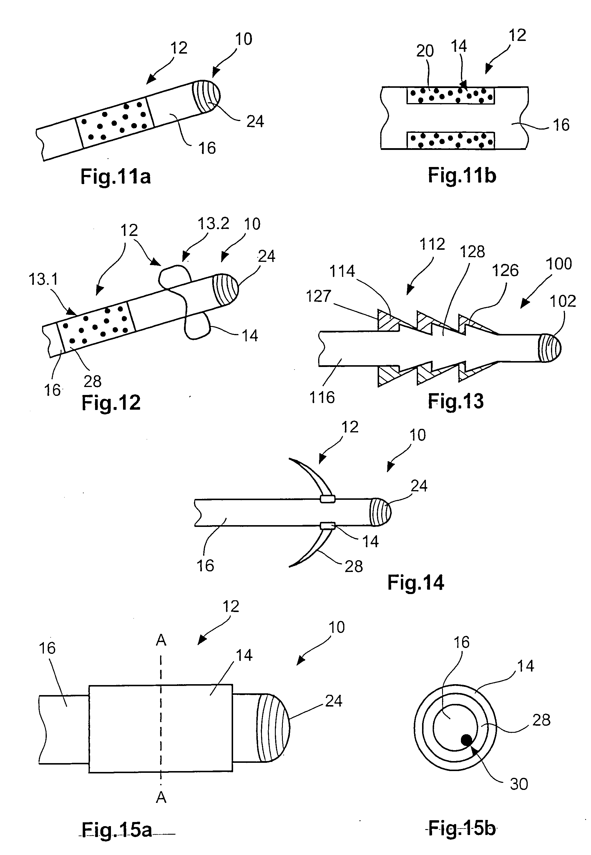 Fixing for implantable electrodes and catheters