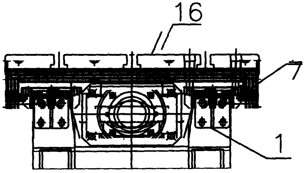 Sealing device for hollow oil cooling tail end seat of machining center screw