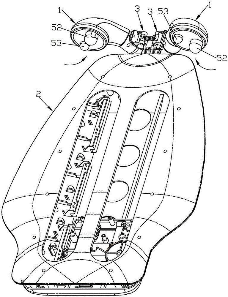 Body building device provided with heating device